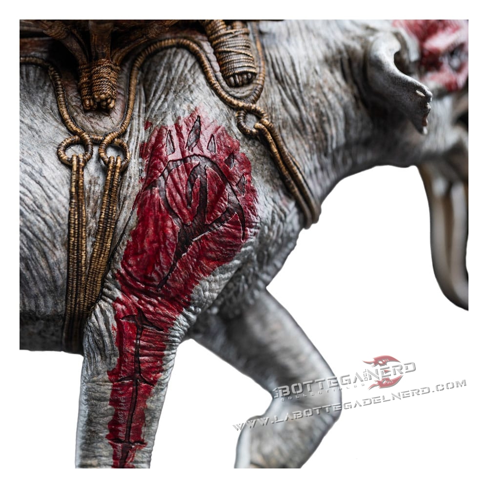 Lord of the Rings - Mini Statue Mumak in Battle 18cm - immagine 6