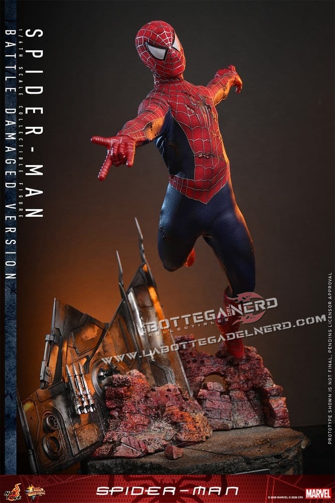 Spider-Man - Action Figure 1/6 Spider-Man (V.s. Battle Damaged) 30cm - immagine 4