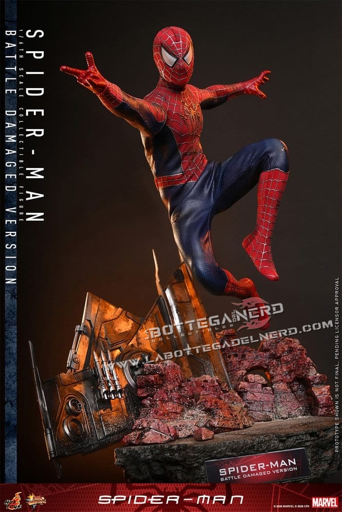 Spider-Man - Action Figure 1/6 Spider-Man (V.s. Battle Damaged) 30cm - immagine 5