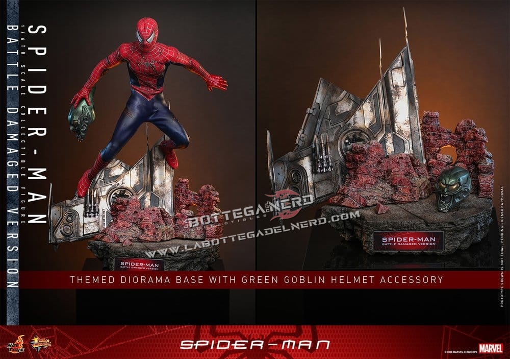 Spider-Man - Action Figure 1/6 Spider-Man (V.s. Battle Damaged) 30cm - immagine 10