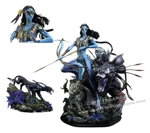 Avatar - Masterline Statue 1/4 Neytiri & Thanator Bonus Deluxe 75cm