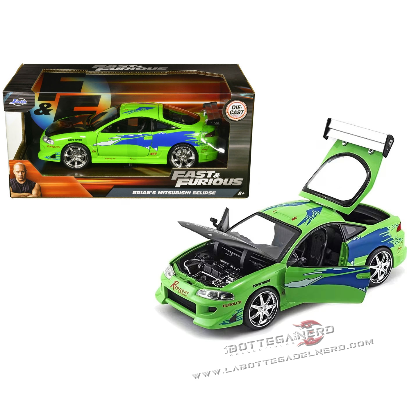 Fast & Furious - Die Cast 1995 Mitsubishi Eclipse 1:24