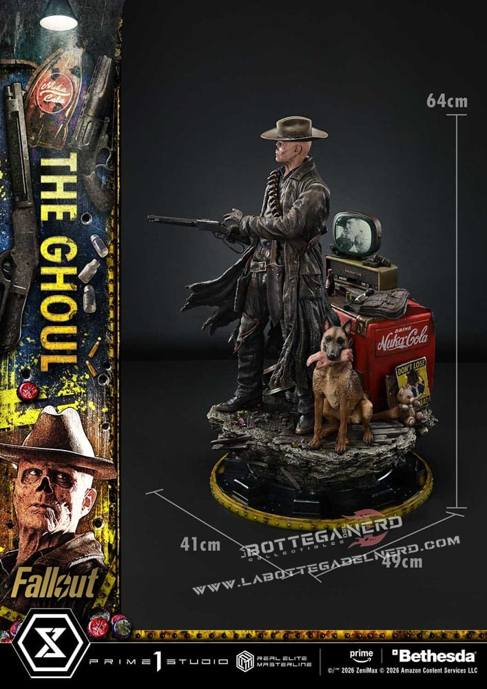 Fallout (TV Series) - Elite Masterline Statue 1/4 The Ghoul 64cm - immagine 16