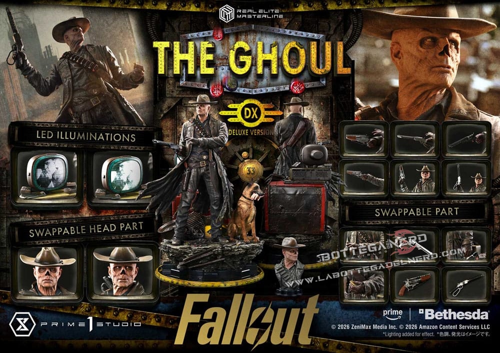 Fallout (TV Series) - Elite Masterline Statue 1/4 The Ghoul Deluxe 64cm - immagine 19