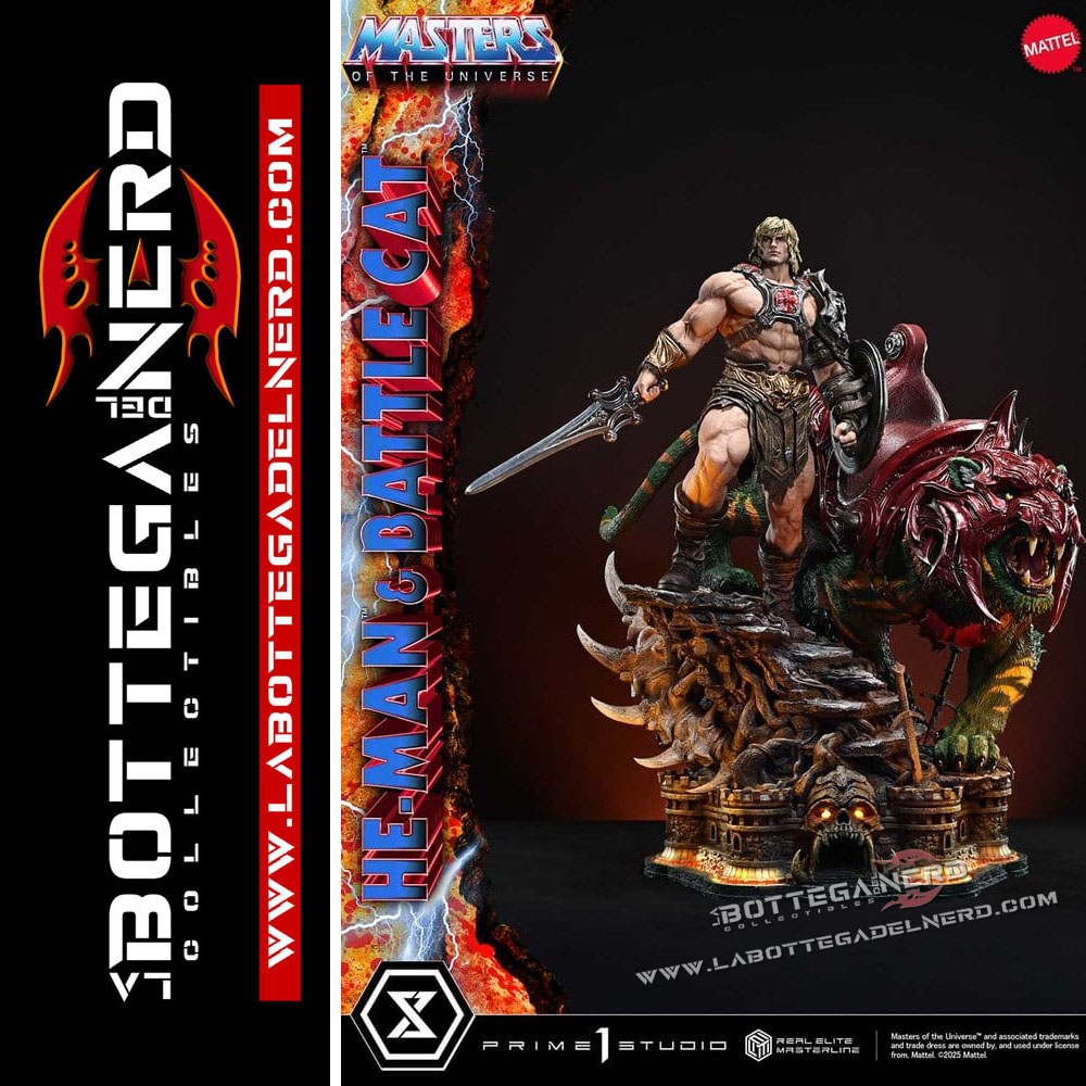 Masters of the Universe - Statue 1/4 He-Man & Battle Cat 86cm