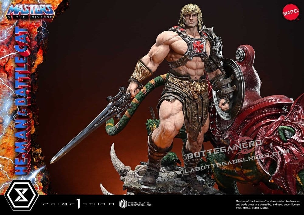 Masters of the Universe - Statue 1/4 He-Man & Battle Cat Bonus 86cm - immagine 18