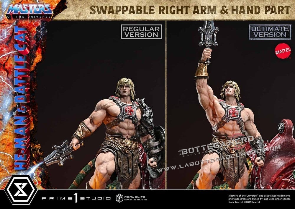 Masters of the Universe - Statue 1/4 He-Man & Battle Cat Bonus 86cm - immagine 8