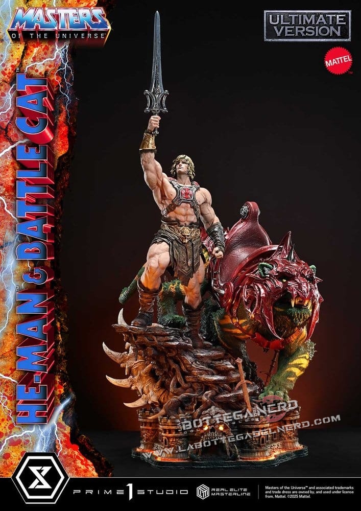 Masters of the Universe - Statue 1/4 He-Man & Battle Cat Bonus 86cm - immagine 6