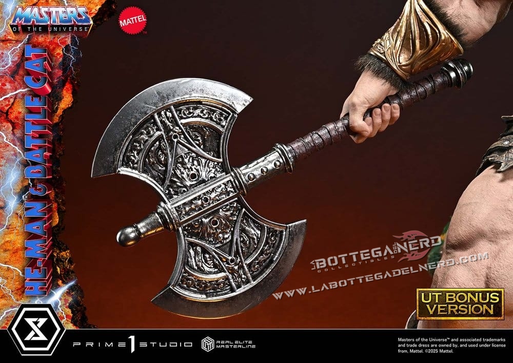 Masters of the Universe - Statue 1/4 He-Man & Battle Cat Bonus 86cm - immagine 4