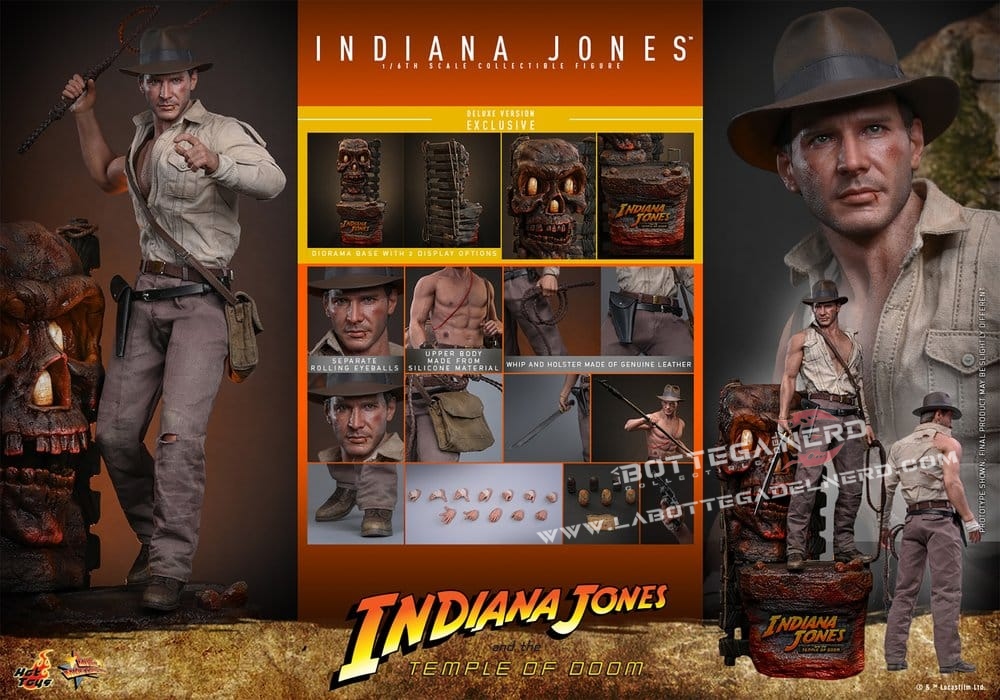 Indiana Jones - Action Figure 1/6 Indiana Jones Deluxe 30cm - immagine 13