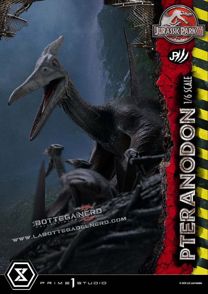 Jurassic Park III - Museum Collection Statue 1/6 Pteranodon 68cm - immagine 16