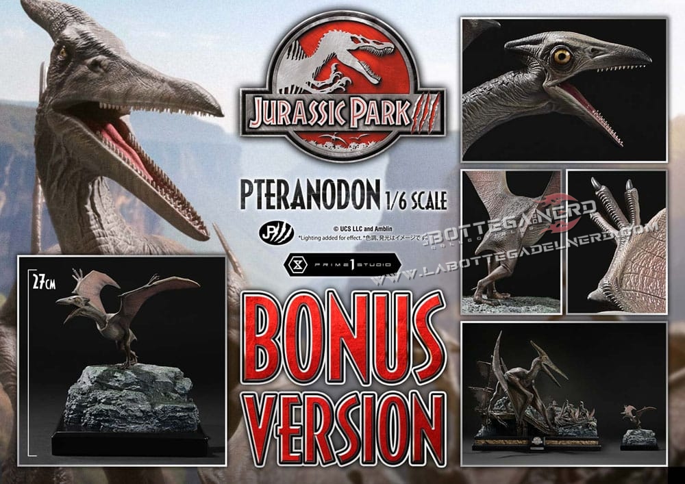 Jurassic Park III - Museum Collection Statue 1/6 Pteranodon Bonus 68cm - immagine 2