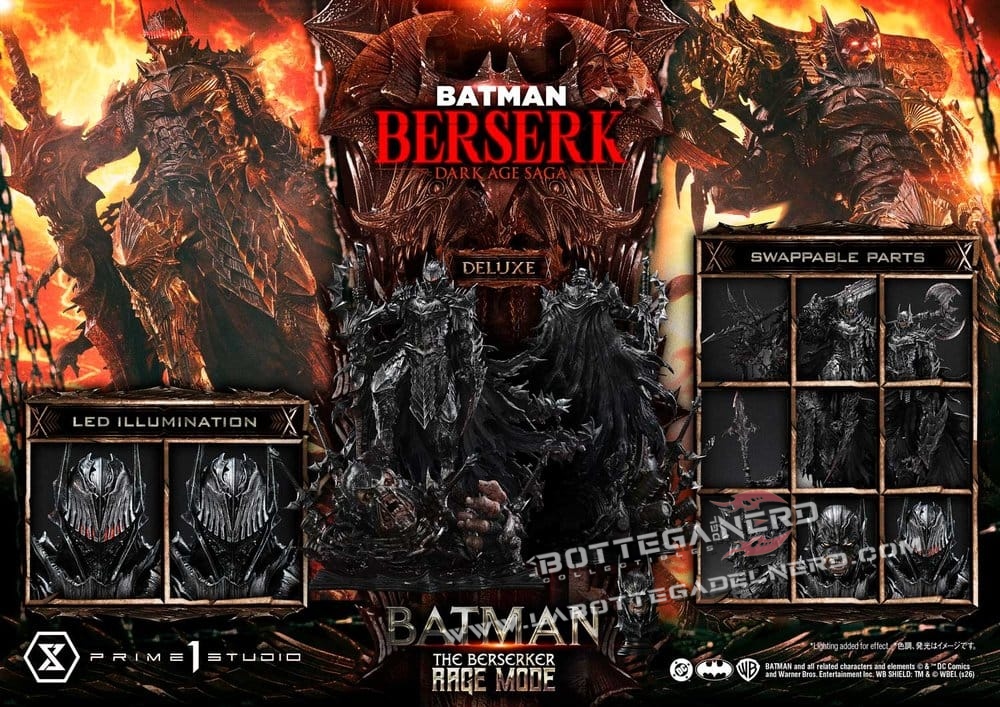 DC Comics - Statue 1/4 Batman The Berserker Rage Dx Bonus 82cm - immagine 15