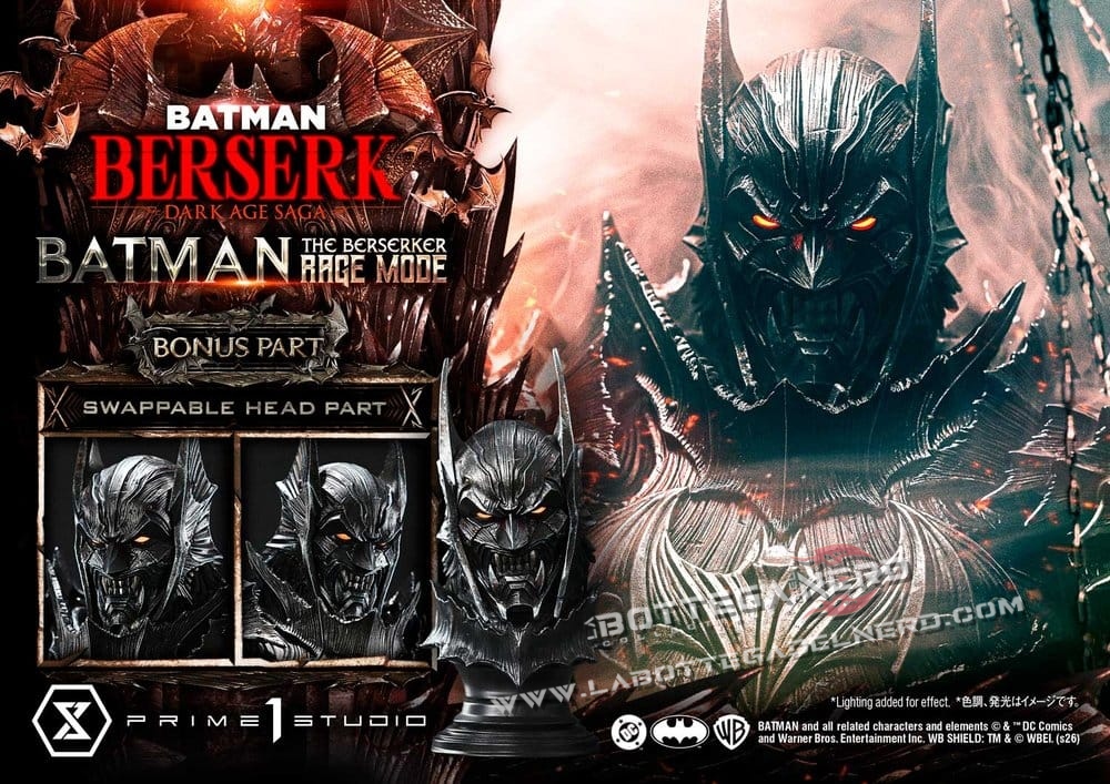 DC Comics - Statue 1/4 Batman The Berserker Rage Dx Bonus 82cm - immagine 2