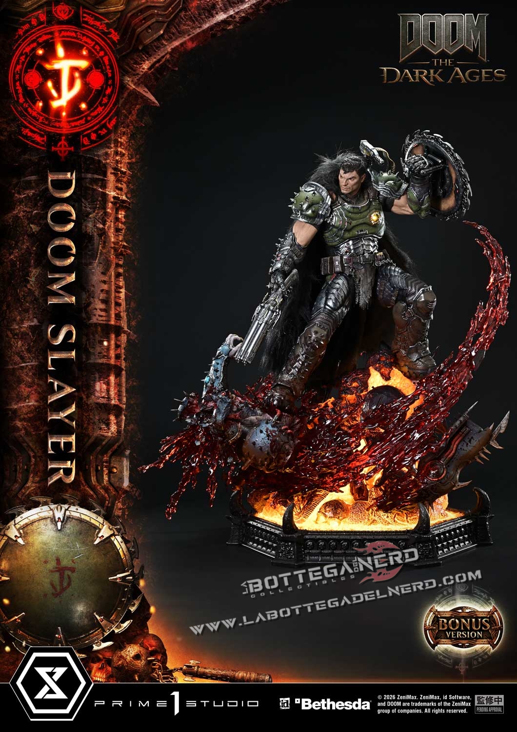 DOOM: The Dark Ages - Ultimate Statue 1/4 DOOM Slayer Dx Bonus 77cm - immagine 5