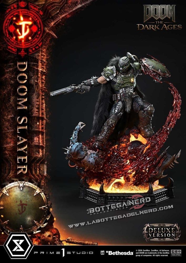 DOOM: The Dark Ages - Ultimate Statue 1/4 DOOM Slayer Dx Bonus 77cm - immagine 7