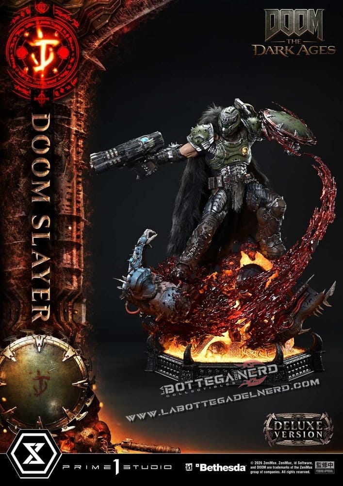 DOOM: The Dark Ages - Ultimate Statue 1/4 DOOM Slayer Dx Bonus 77cm - immagine 16