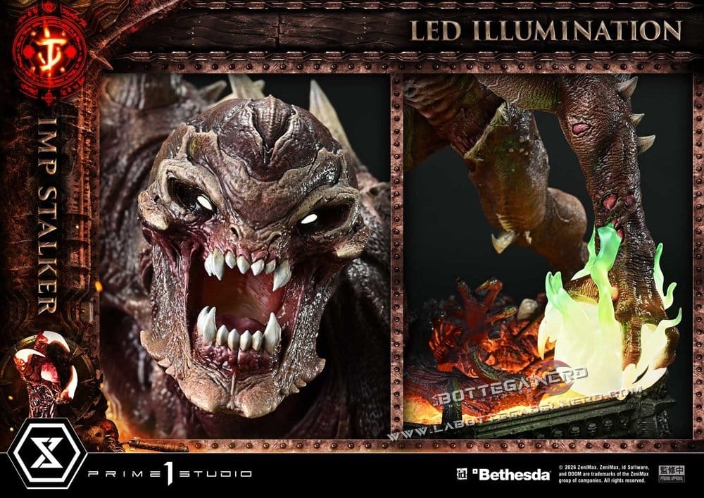 DOOM: The Dark Ages - Masterline Statue 1/4 Imp Stalker 77cm - immagine 10