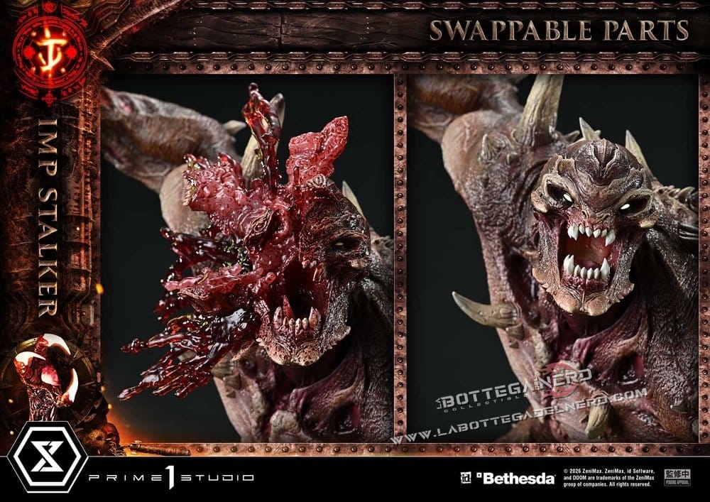 DOOM: The Dark Ages - Masterline Statue 1/4 Imp Stalker 77cm - immagine 11