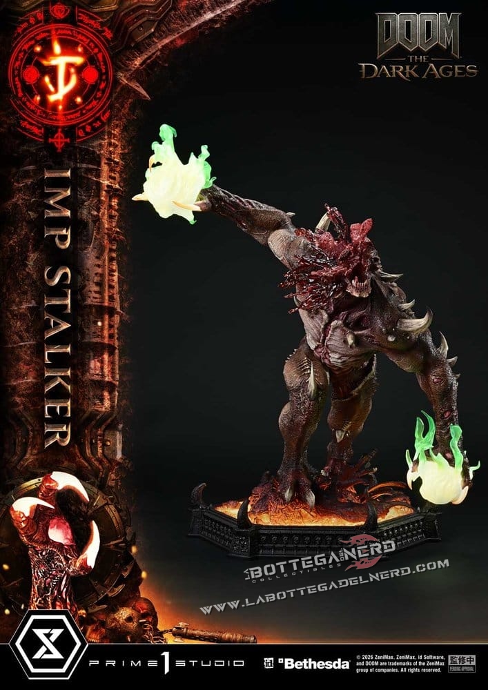 DOOM: The Dark Ages - Masterline Statue 1/4 Imp Stalker 77cm - immagine 2