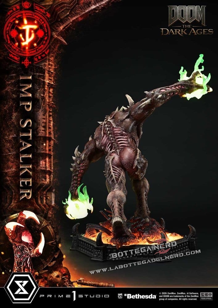 DOOM: The Dark Ages - Masterline Statue 1/4 Imp Stalker 77cm - immagine 6