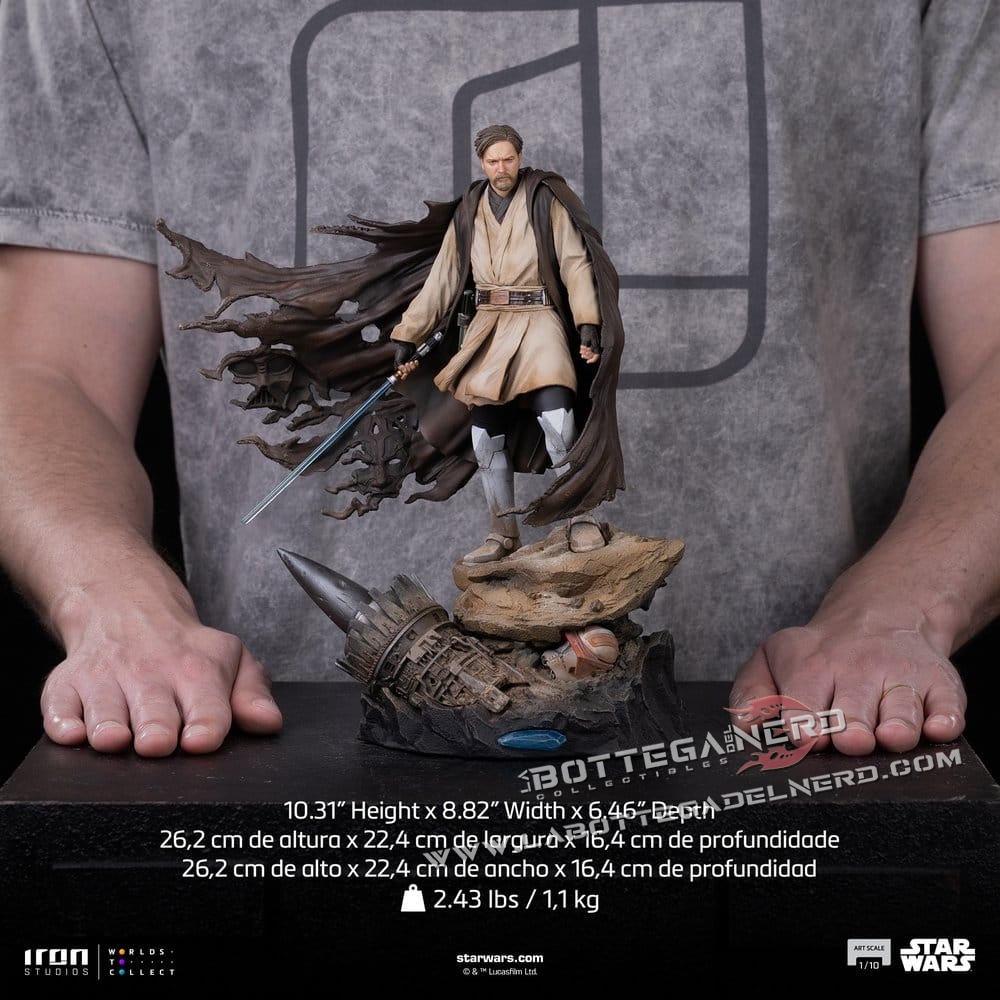 Star Wars - Art Scale Statue 1/10 Obi-Wan Signatures 26cm - immagine 13