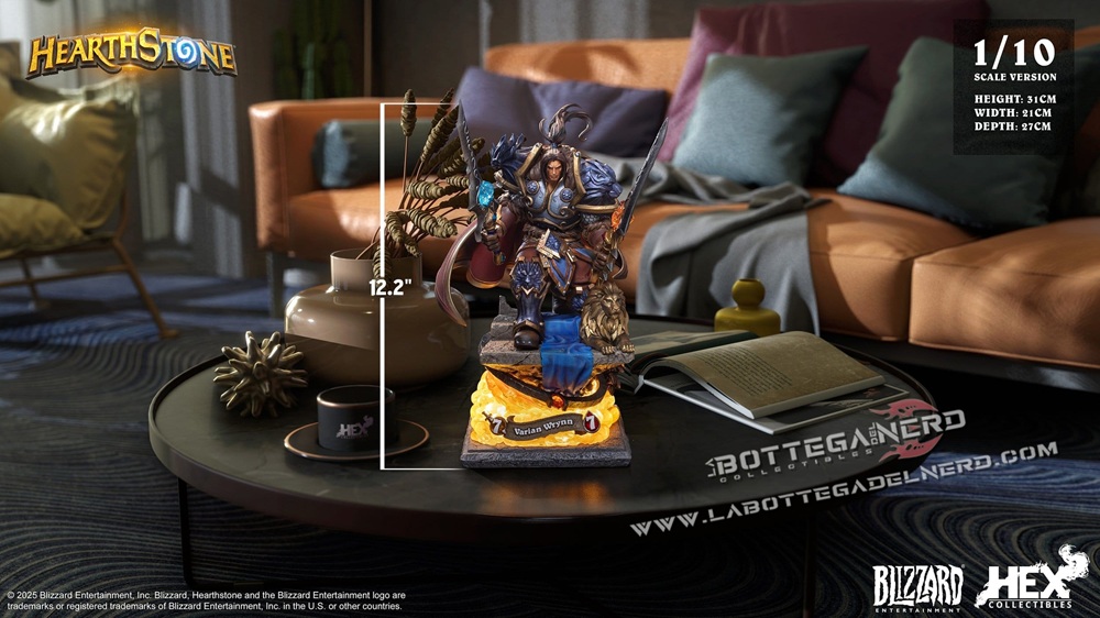 BLIZZARD Heartstone - Statue 1/10 Varian Wrynn 31cm - immagine 9