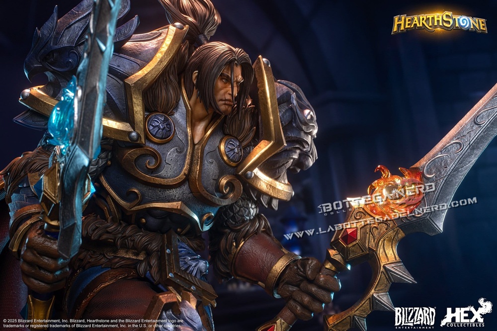 BLIZZARD Heartstone - Statue 1/10 Varian Wrynn 31cm - immagine 5