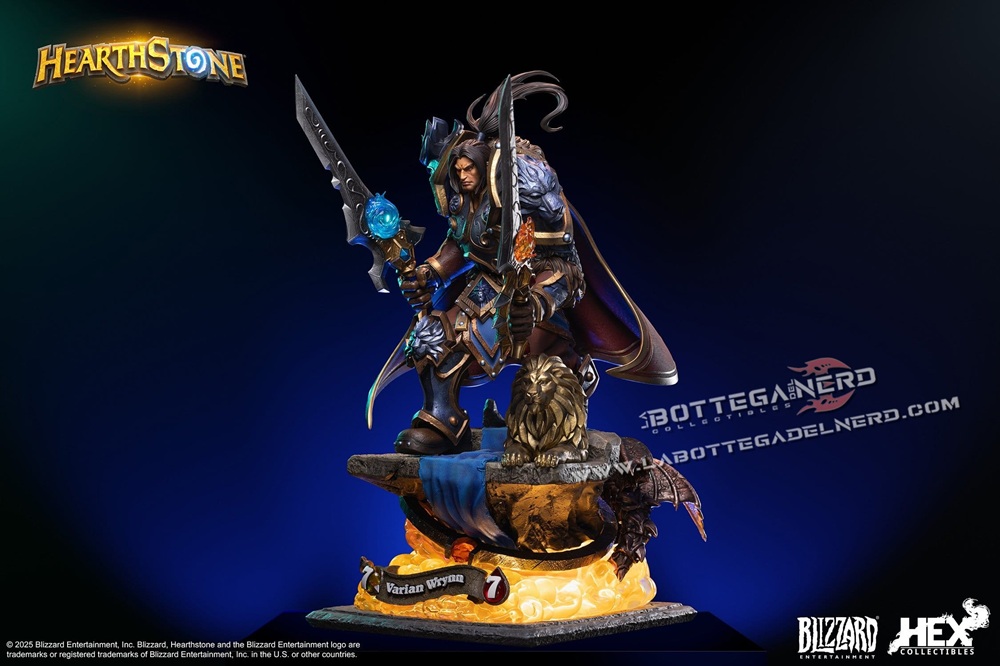 BLIZZARD Heartstone - Statue 1/10 Varian Wrynn 31cm - immagine 7