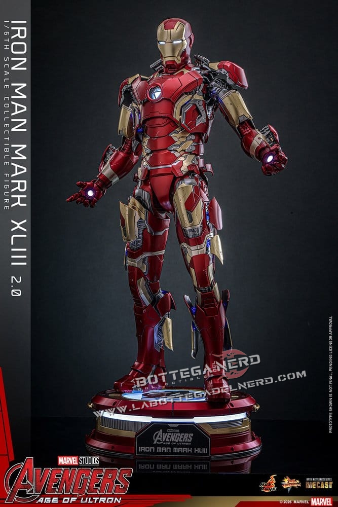 Avengers: Age of Ultron - Diecast Action Figure 1/6 Iron Man XLIII 32cm - immagine 3