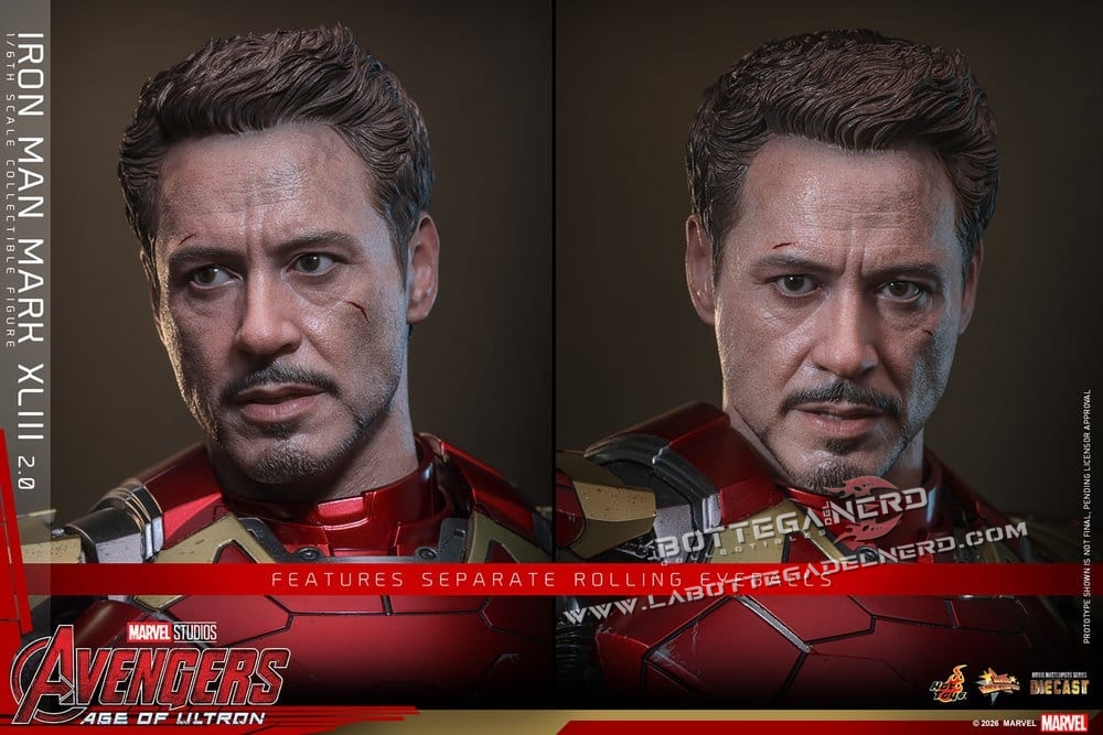 Avengers: Age of Ultron - Diecast Action Figure 1/6 Iron Man XLIII 32cm - immagine 12