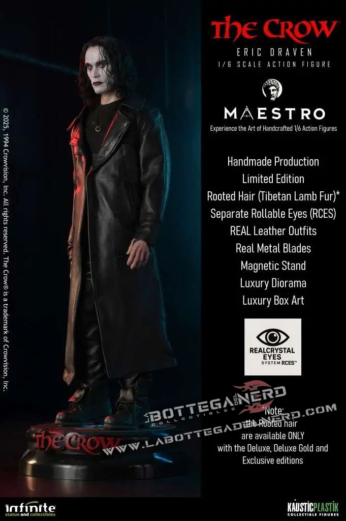 The Crow - Action Figure 1/6 Eric Draven Luxury Deluxe Gold 30cm - immagine 9