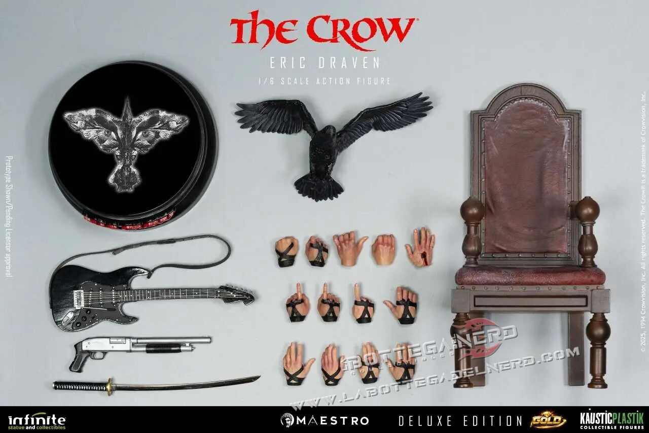 The Crow - Action Figure 1/6 Eric Draven Luxury Deluxe Gold 30cm - immagine 10