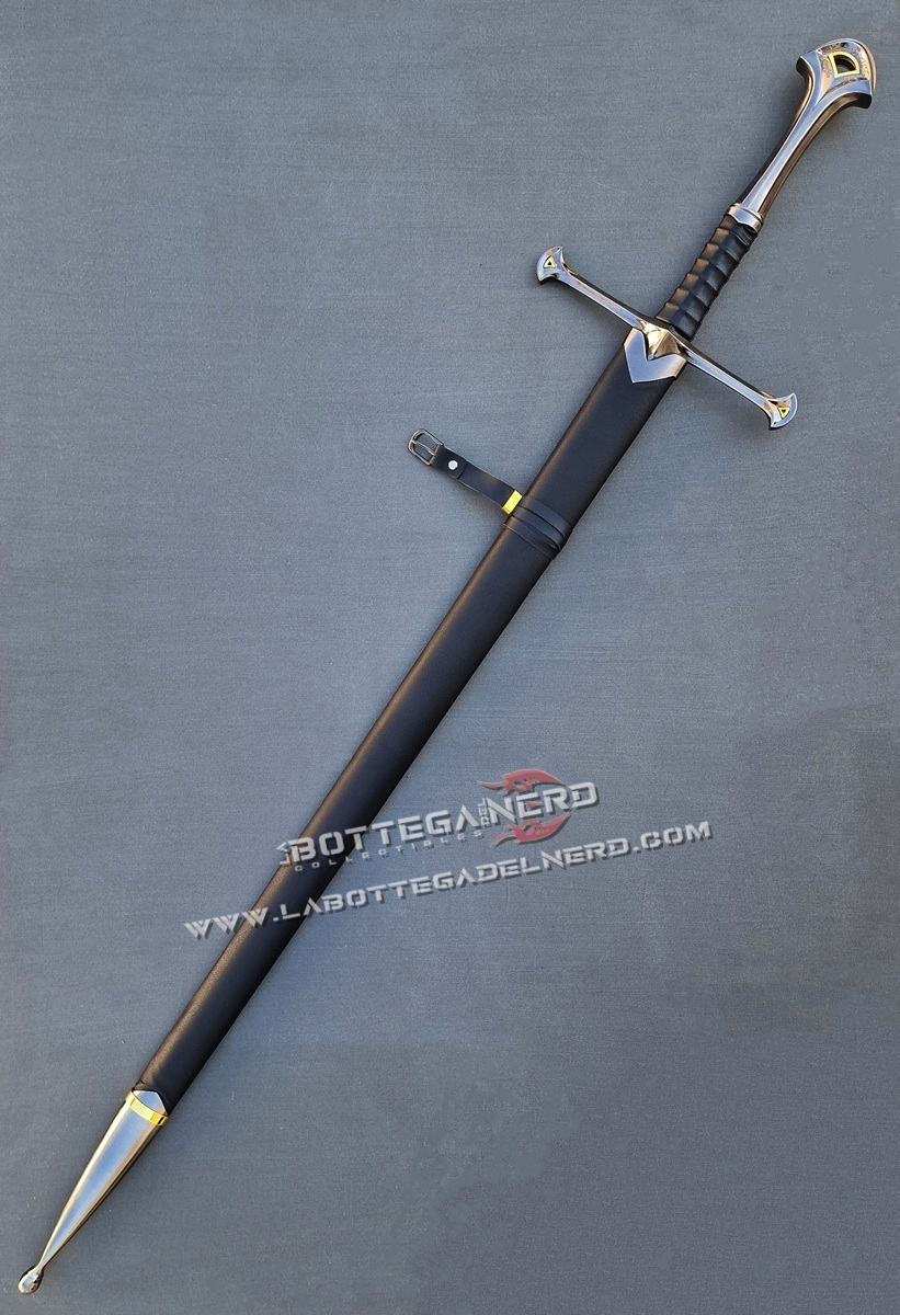 The Lord of the Rings - Anduril di Aragorn + Fodero e Pannello a muro - immagine 4
