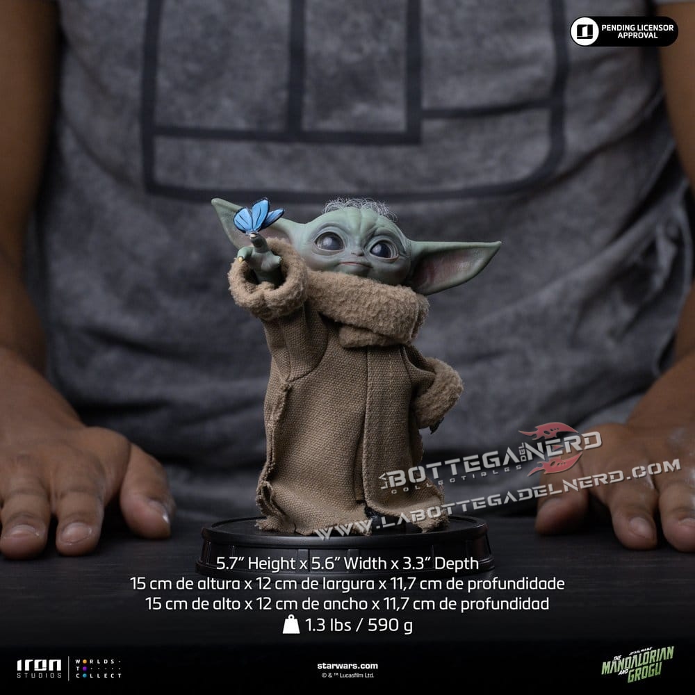 The Mandalorian & Grogu - Grogu Collection Statue Grogu Butterfly Wonder - immagine 4