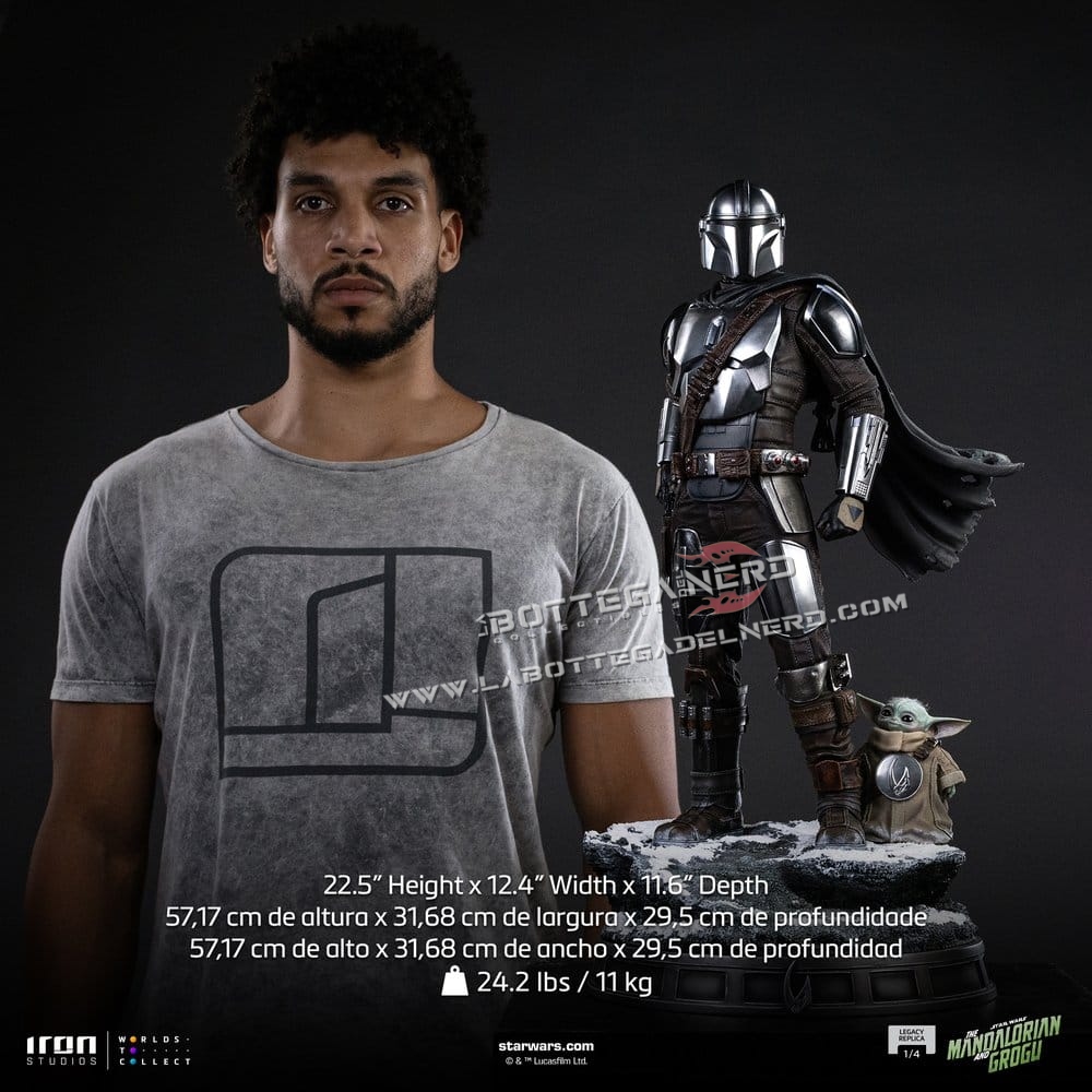 The Mandalorian & Grogu - Statue 1/4 The Mandalorian and Grogu 57cm - immagine 14
