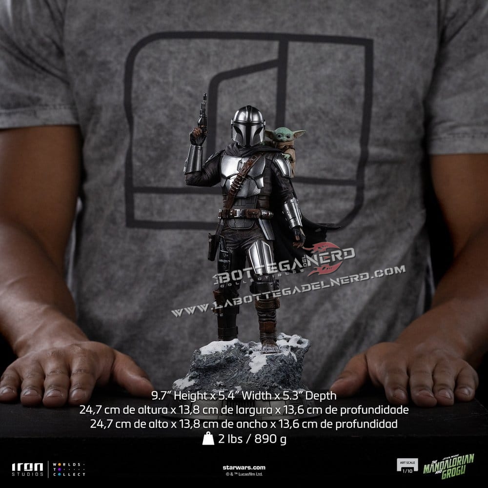 The Mandalorian & Grogu - Statue 1/10 The Mandalorian and Grogu 25cm - immagine 13