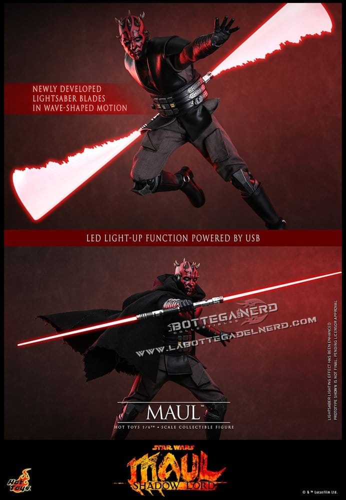 Star Wars: Shadow Lord - Masterpiece Action Figure 1/6 Maul 29cm - immagine 7