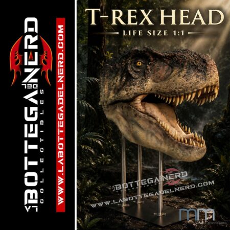 T-REX - Head Tyrannosaurus Rex V.1 Life Size 1:1 (Dimensioni Reali) 206cm