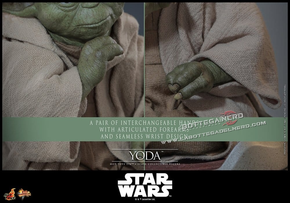 STAR WARS - Masterpiece Action Figure 1/6 Yoda 14cm - immagine 10