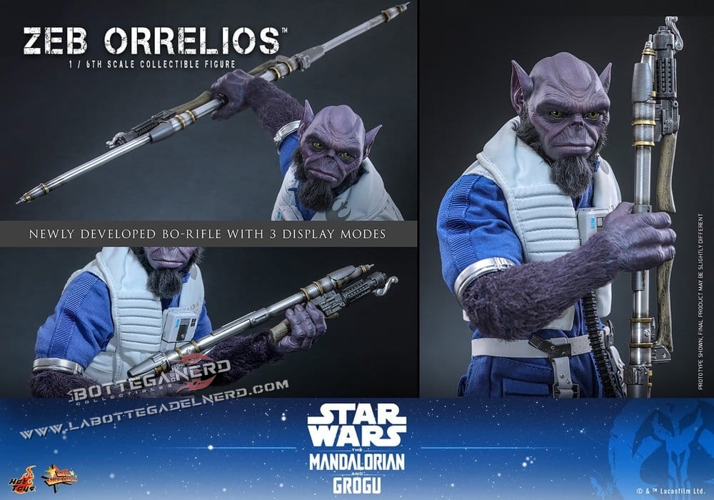 The Mandalorian & Grogu - Masterpiece Action Figure 1/6 Zeb Orrelios 33cm - immagine 9