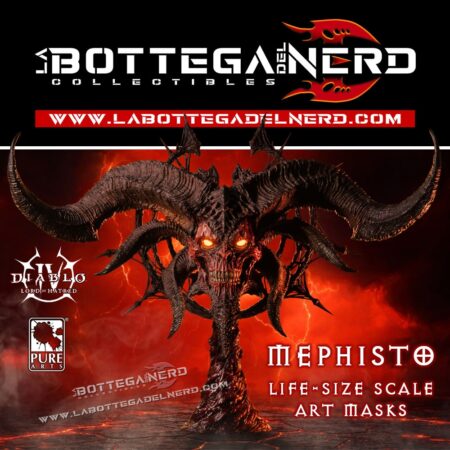 DIABLO IV: Lord of Hatred - Scale art Mask Life-Size Mephisto 90cm
