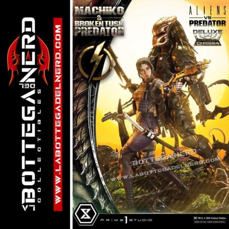Aliens vs. Predator - Statue 1/4 Machiko & Broken Tusk Predator Deluxe 84cm