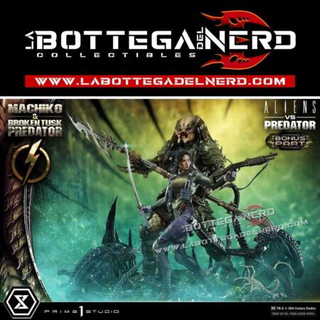 Aliens vs. Predator - Statue 1/4 Machiko & Broken Tusk Predator Dx Bonus 84cm