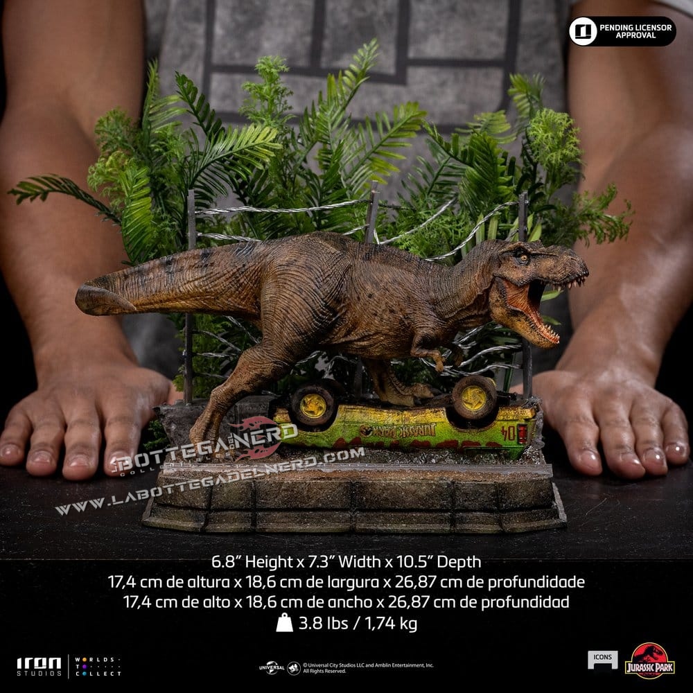 Jurassic Park - Icons Statue T-Rex Breakout Set A 27cm - immagine 11