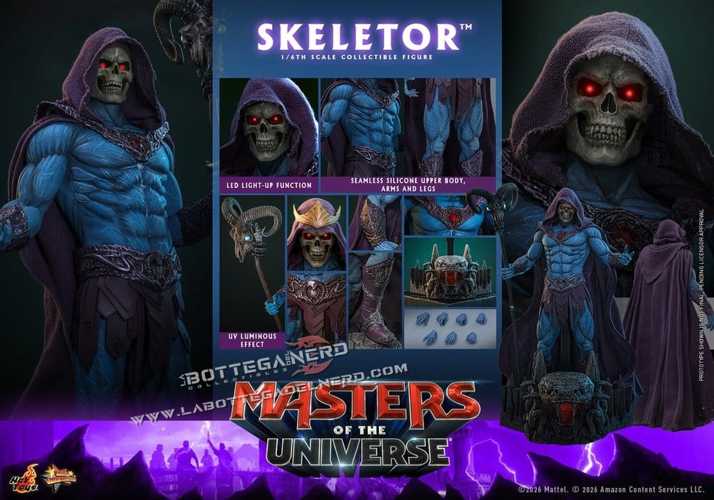 Masters of the Universe - Action Figure 1/6 Skeletor 31cm - immagine 12