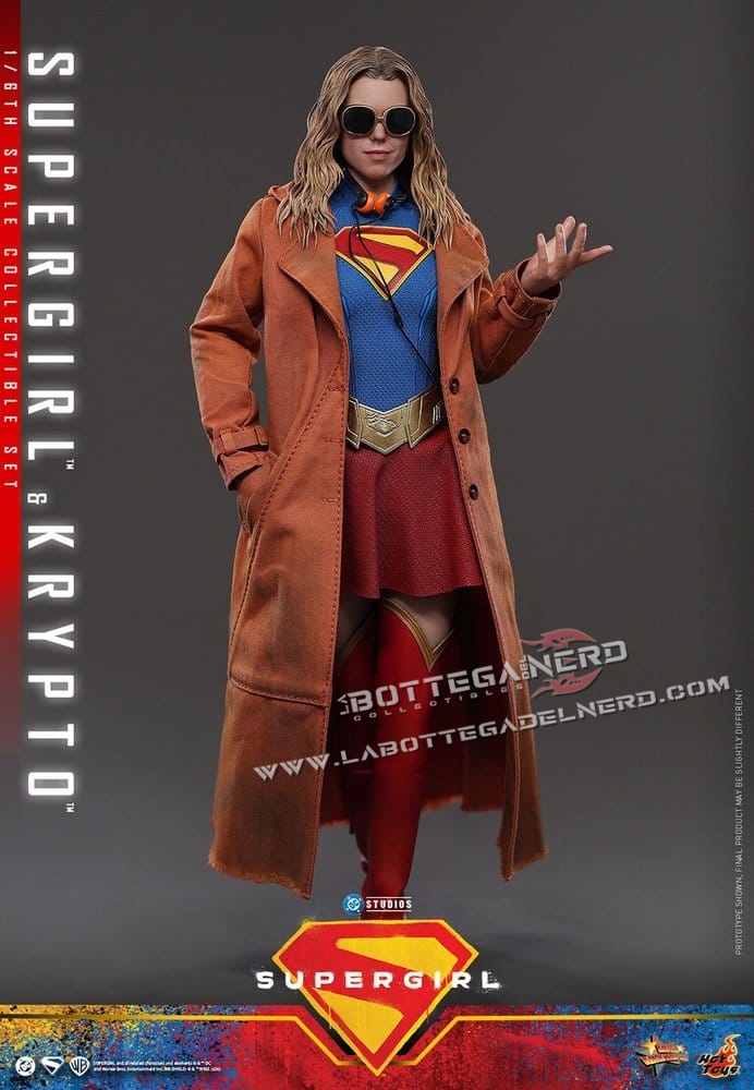DC Comics - Masterpiece Action Figure Set Supergirl & Krypto 28cm - immagine 6
