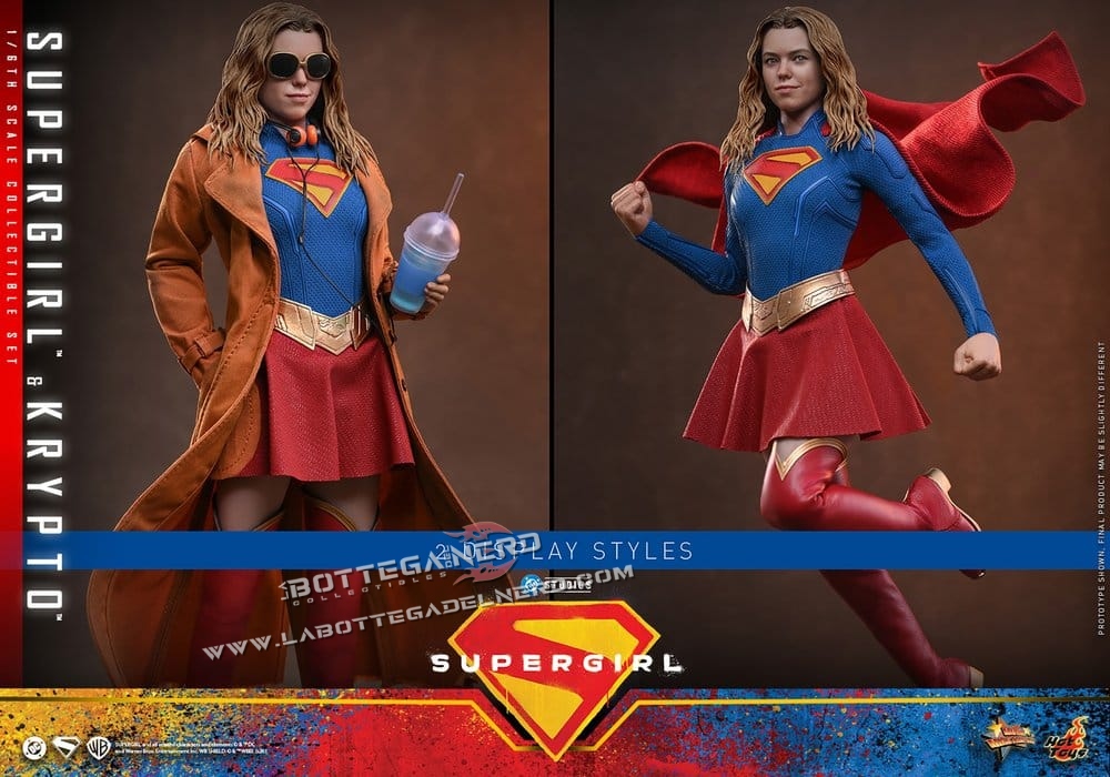 DC Comics - Masterpiece Action Figure Set Supergirl & Krypto 28cm - immagine 9