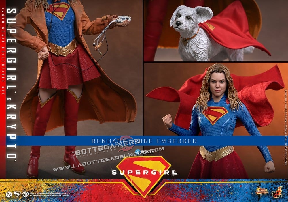 DC Comics - Masterpiece Action Figure Set Supergirl & Krypto 28cm - immagine 8