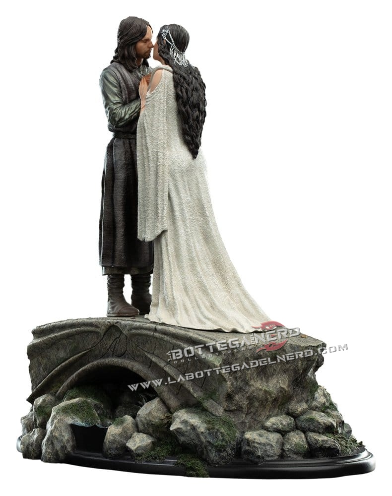 The Lord of the Rings - Mini Statue Aragorn & Arwen 24cm - immagine 3